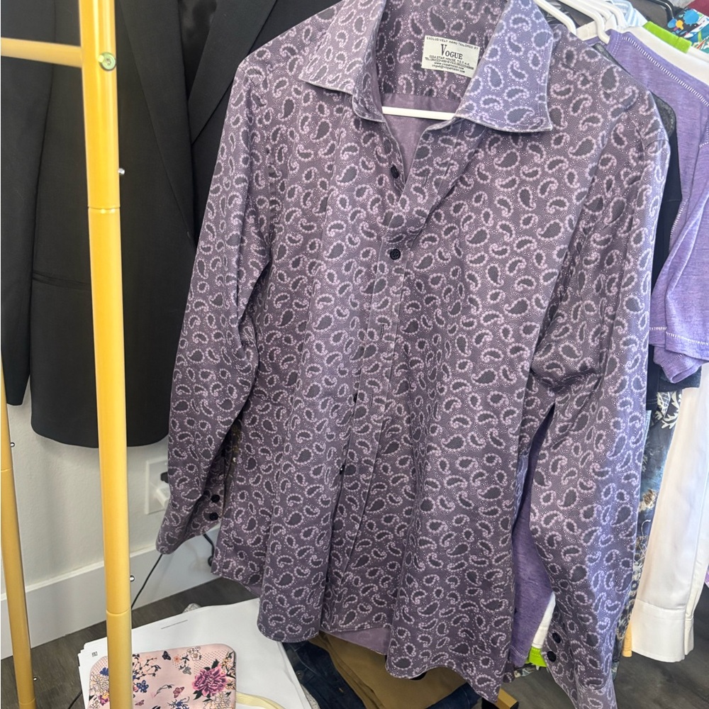 Vogue Lavender Patterned Shirt